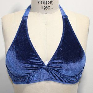 VELVET HALTER BRA